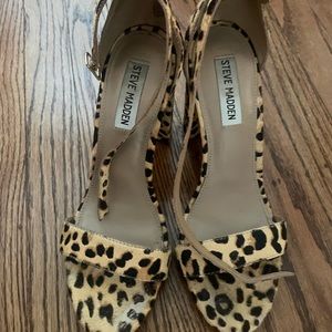 Steve Madden Leopard Heeled Sandal